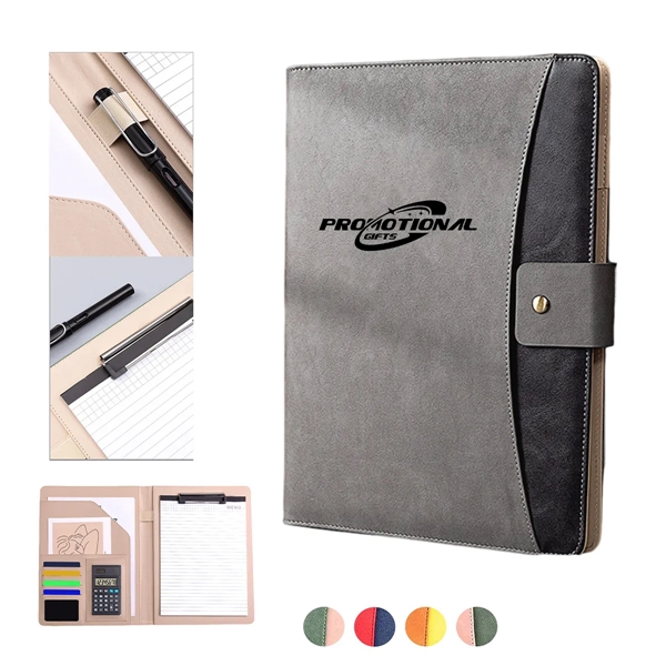 Leather Folder With Calculator - Leather Folder With Calculator - Image 0 of 3