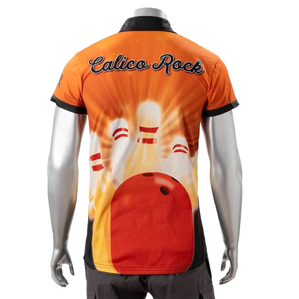 100% Cotton Full Color Pigmented Digital Print Men's Polo - 100% Cotton Full Color Pigmented Digital Print Men's Polo - Image 5 of 5