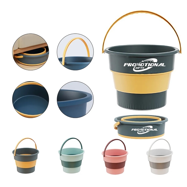 5L Foldable Bucket w/Handle - 5L Foldable Bucket w/Handle - Image 0 of 1
