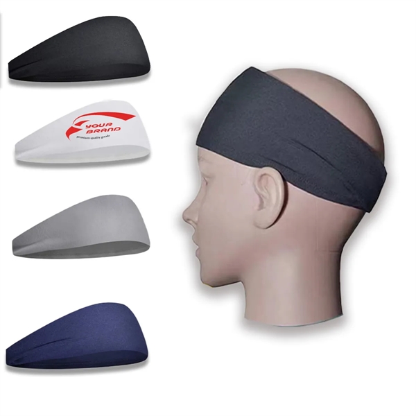 5 Pack High Elasticity Moisture Wicking Sports Headbands - 5 Pack High Elasticity Moisture Wicking Sports Headbands - Image 0 of 4