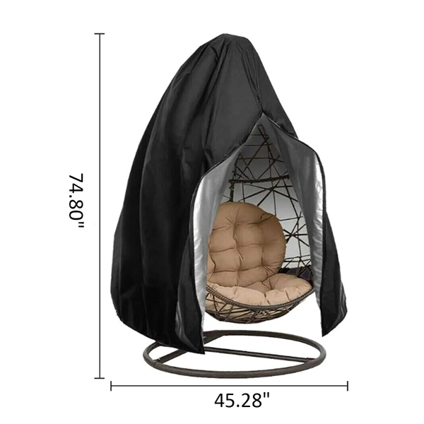 Oxford Fabric Waterproof Outdoor Hanging Egg Chair Cover - Oxford Fabric Waterproof Outdoor Hanging Egg Chair Cover - Image 1 of 4