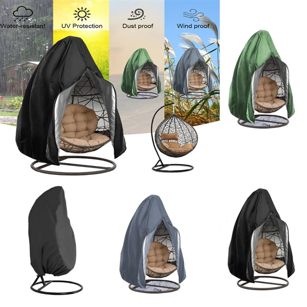 Oxford Fabric Waterproof Outdoor Hanging Egg Chair Cover - Oxford Fabric Waterproof Outdoor Hanging Egg Chair Cover - Image 4 of 4