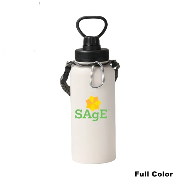 18/32/40 oz Sports Insulated Water Bottles Paracord Handle - 18/32/40 oz Sports Insulated Water Bottles Paracord Handle - Image 4 of 19
