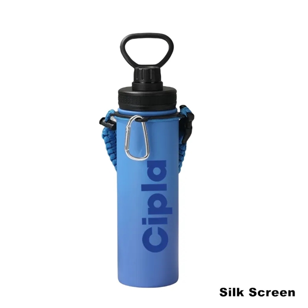 18/32/40 oz Sports Insulated Water Bottles Paracord Handle - 18/32/40 oz Sports Insulated Water Bottles Paracord Handle - Image 6 of 19
