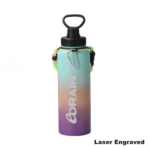 18/32/40 oz Sports Insulated Water Bottles Paracord Handle - 18/32/40 oz Sports Insulated Water Bottles Paracord Handle - Image 14 of 19