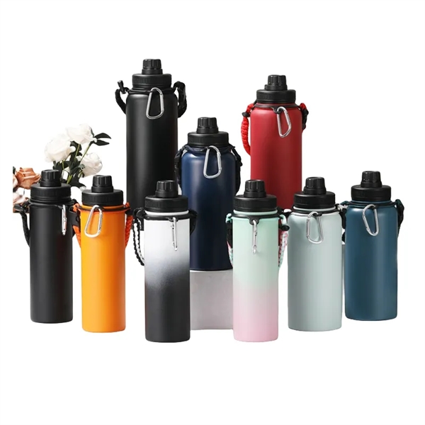 18/32/40 oz Sports Insulated Water Bottles Paracord Handle - 18/32/40 oz Sports Insulated Water Bottles Paracord Handle - Image 18 of 19