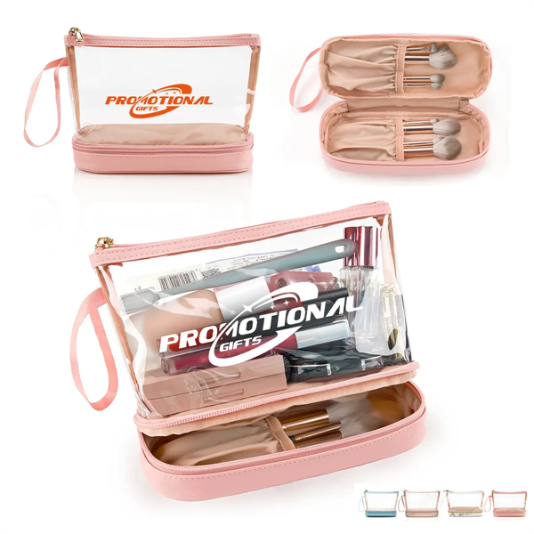 Waterproof Clear Makeup Toiletry Bag for Travel - Waterproof Clear Makeup Toiletry Bag for Travel - Image 0 of 3