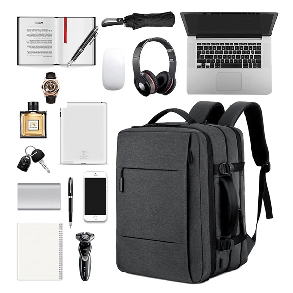 29 L Large Expandable Waterproof Business Travel Backpack - 29 L Large Expandable Waterproof Business Travel Backpack - Image 3 of 6