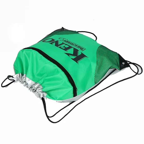 Mesh Drawstring Backpack - Mesh Drawstring Backpack - Image 1 of 3