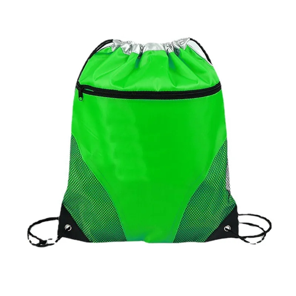 Mesh Drawstring Backpack - Mesh Drawstring Backpack - Image 3 of 3