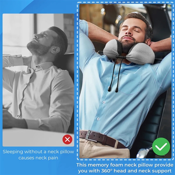 Travel Pillows with Eye Mask for Sleeping Airplane - Travel Pillows with Eye Mask for Sleeping Airplane - Image 3 of 4