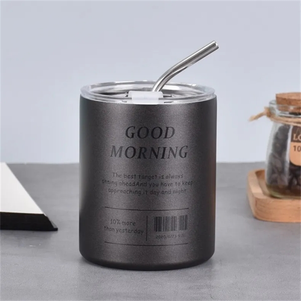 Vacuum Insulated Coffee Mug with Lid Straw - Vacuum Insulated Coffee Mug with Lid Straw - Image 0 of 6