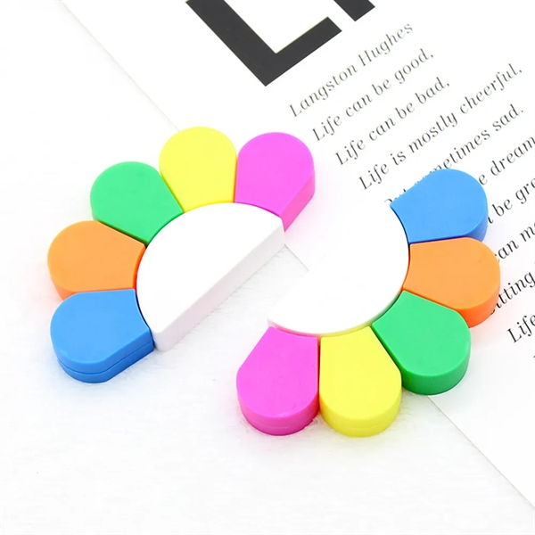 Five color fan highlighter pen - Five color fan highlighter pen - Image 1 of 2