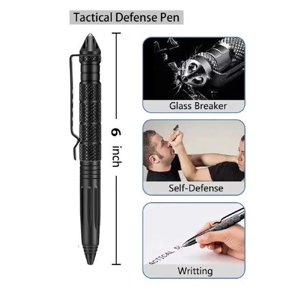 5 Pack Multifunctional Tungsten Steel Military Tactical Pen - 5 Pack Multifunctional Tungsten Steel Military Tactical Pen - Image 1 of 4