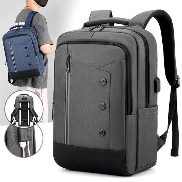 Business Travel Laptop Casual Backpack All-Over Printing - Business Travel Laptop Casual Backpack All-Over Printing - Image 0 of 4