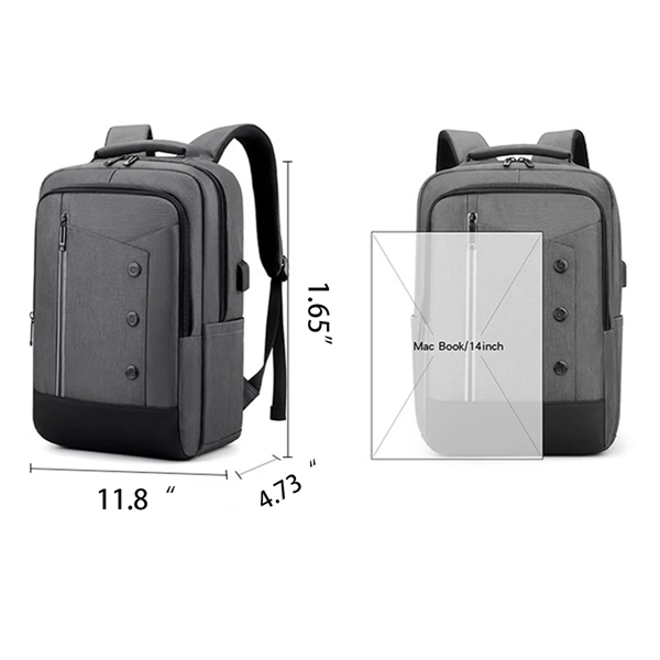 Business Travel Laptop Casual Backpack All-Over Printing - Business Travel Laptop Casual Backpack All-Over Printing - Image 1 of 4