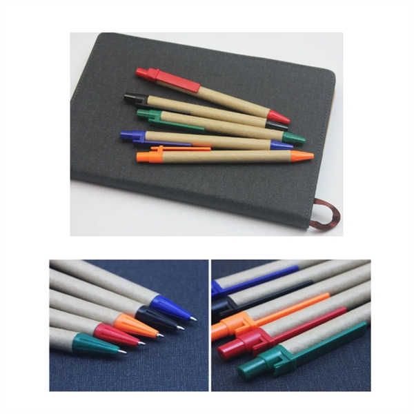 10 Pack Kraft Paper Ballpoint Pens - 10 Pack Kraft Paper Ballpoint Pens - Image 2 of 4