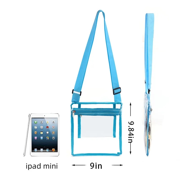 Clear Crossbody Bag Purse for Outdoors Travel - Clear Crossbody Bag Purse for Outdoors Travel - Image 1 of 3