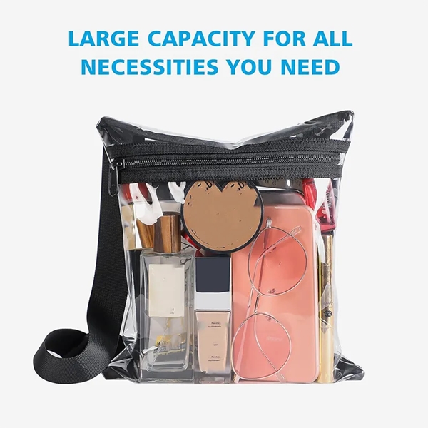 Clear Crossbody Bag Purse for Outdoors Travel - Clear Crossbody Bag Purse for Outdoors Travel - Image 2 of 3