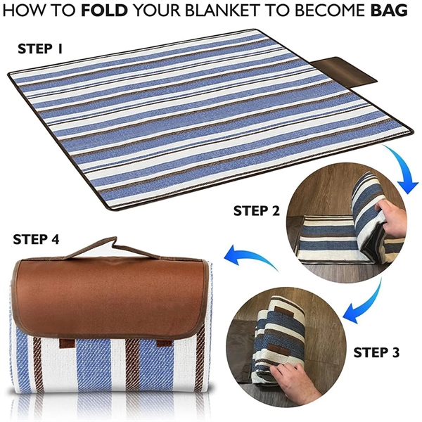 Foldable Picnic Blankets for Outdoor Beach - Foldable Picnic Blankets for Outdoor Beach - Image 2 of 2