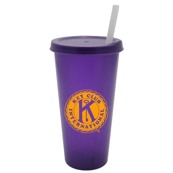 26 oz. Tumbler with Lid and Straw - 26 oz. Tumbler with Lid and Straw - Image 3 of 10