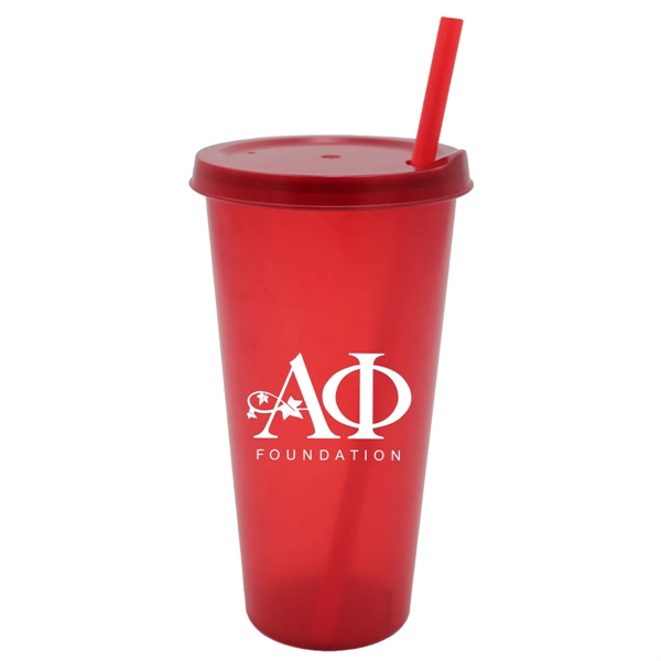 26 oz. Tumbler with Lid and Straw - 26 oz. Tumbler with Lid and Straw - Image 4 of 10