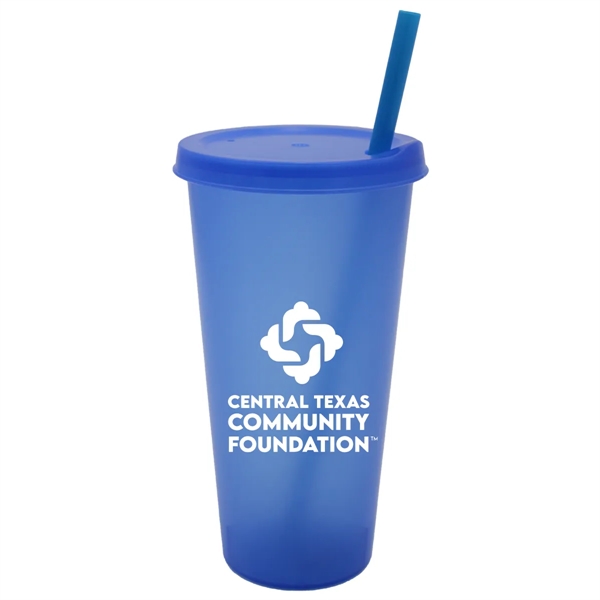 26 oz. Tumbler with Lid and Straw - 26 oz. Tumbler with Lid and Straw - Image 5 of 10