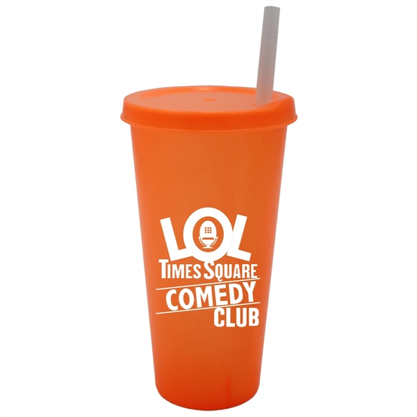 26 oz. Tumbler with Lid and Straw - 26 oz. Tumbler with Lid and Straw - Image 6 of 10