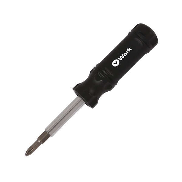 6-in-1 Screwdriver with Phillips, Flat, and Hex capabilities - 6-in-1 Screwdriver with Phillips, Flat, and Hex capabilities - Image 0 of 8