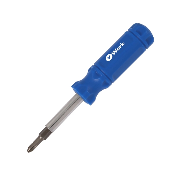 6-in-1 Screwdriver with Phillips, Flat, and Hex capabilities - 6-in-1 Screwdriver with Phillips, Flat, and Hex capabilities - Image 1 of 8