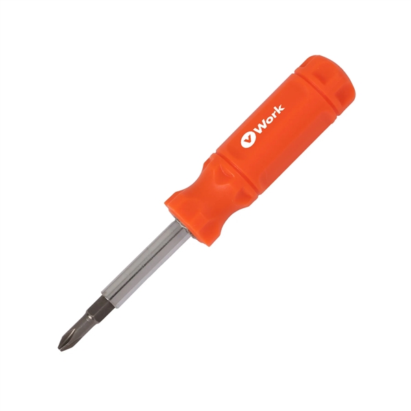 6-in-1 Screwdriver with Phillips, Flat, and Hex capabilities - 6-in-1 Screwdriver with Phillips, Flat, and Hex capabilities - Image 2 of 8