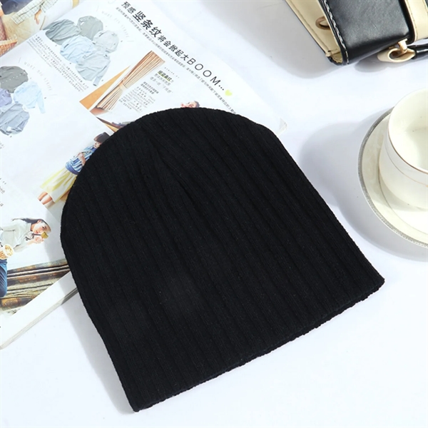 Value Knitted Stripe Beanie - Value Knitted Stripe Beanie - Image 2 of 3