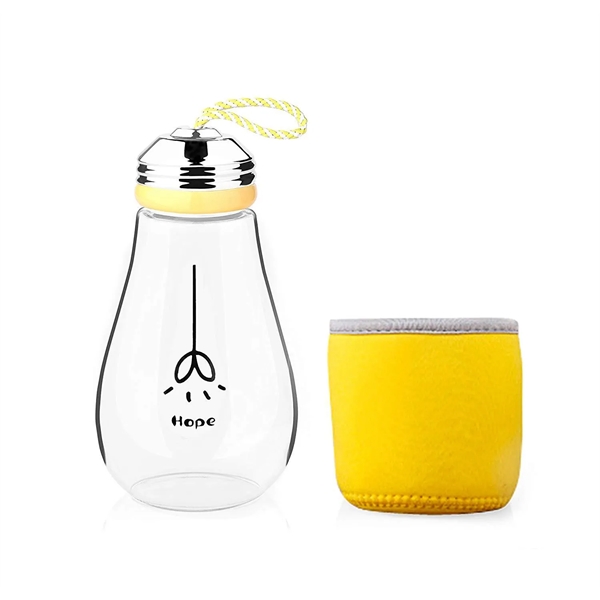 Bulb Shaped Glass Water Bottles - Bulb Shaped Glass Water Bottles - Image 1 of 5