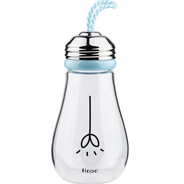 Bulb Shaped Glass Water Bottles - Bulb Shaped Glass Water Bottles - Image 4 of 5
