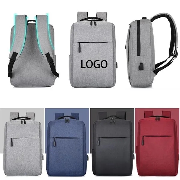 Laptop Pro-Tech Backpack with USB Port - Laptop Pro-Tech Backpack with USB Port - Image 0 of 3