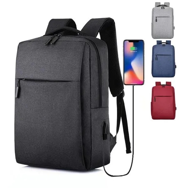 Laptop Pro-Tech Backpack with USB Port - Laptop Pro-Tech Backpack with USB Port - Image 1 of 3