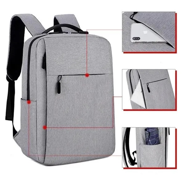 Laptop Pro-Tech Backpack with USB Port - Laptop Pro-Tech Backpack with USB Port - Image 3 of 3