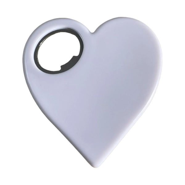 Heart Shape Coaster with Bottle Opener - Heart Shape Coaster with Bottle Opener - Image 1 of 2