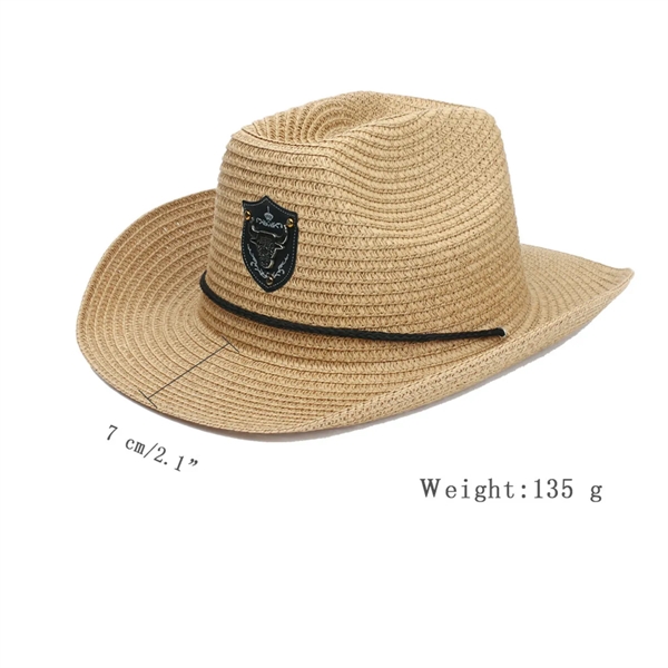 Straw Cowboy Hat - Straw Cowboy Hat - Image 2 of 3