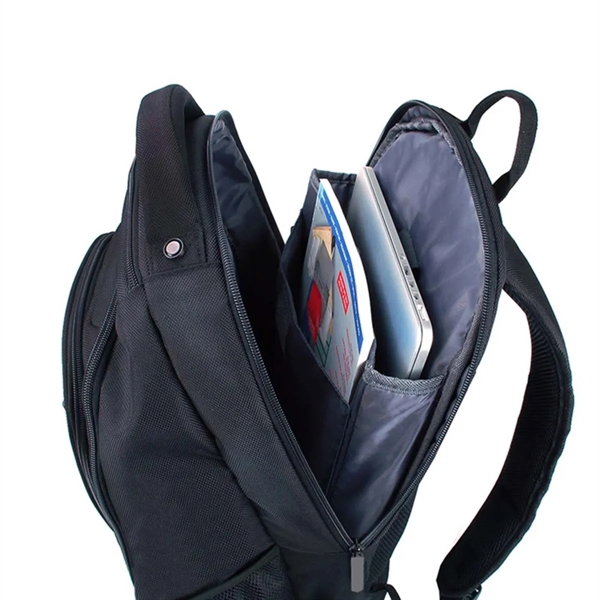 15.6" Large Capacity Book Bag Laptop Backpack - 15.6" Large Capacity Book Bag Laptop Backpack - Image 3 of 4