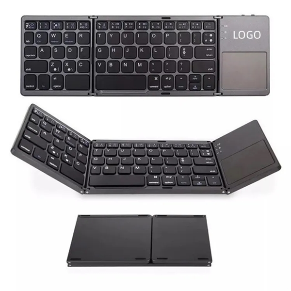 Foldable Bluetooth Keyboard With Touchpad - Foldable Bluetooth Keyboard With Touchpad - Image 0 of 4