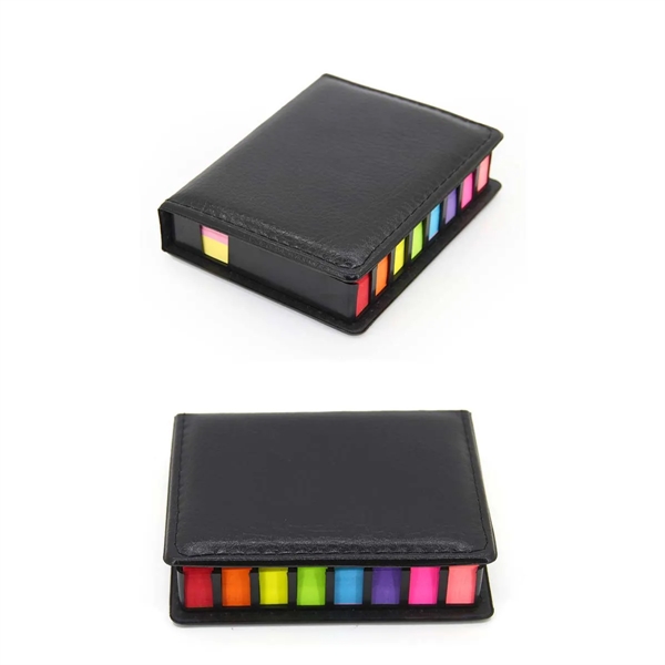 Deluxe PU Leather Self-Stick Pads Memo Note Organizer - Deluxe PU Leather Self-Stick Pads Memo Note Organizer - Image 4 of 4