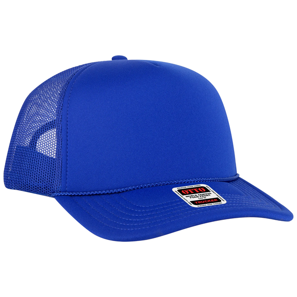 5 Panel High Crown Mesh Back Trucker Hat - 5 Panel High Crown Mesh Back Trucker Hat - Image 9 of 50
