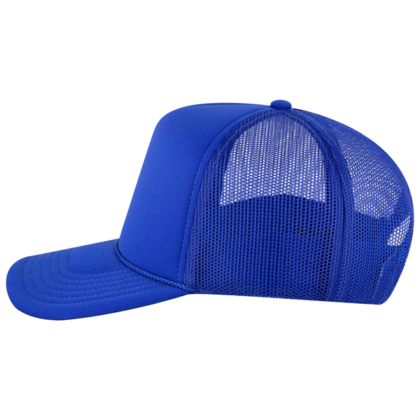 5 Panel High Crown Mesh Back Trucker Hat - 5 Panel High Crown Mesh Back Trucker Hat - Image 14 of 50