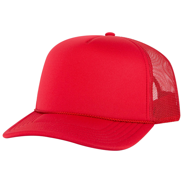 5 Panel High Crown Mesh Back Trucker Hat - 5 Panel High Crown Mesh Back Trucker Hat - Image 19 of 50