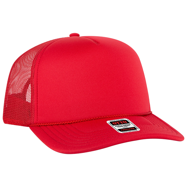 5 Panel High Crown Mesh Back Trucker Hat - 5 Panel High Crown Mesh Back Trucker Hat - Image 16 of 50