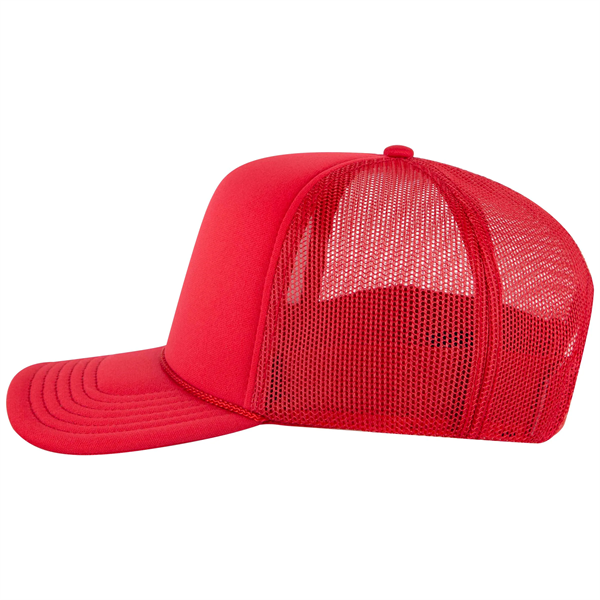 5 Panel High Crown Mesh Back Trucker Hat - 5 Panel High Crown Mesh Back Trucker Hat - Image 21 of 50