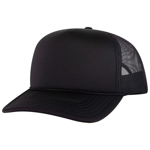 5 Panel High Crown Mesh Back Trucker Hat - 5 Panel High Crown Mesh Back Trucker Hat - Image 26 of 50