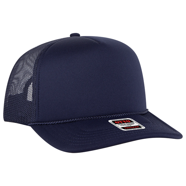 5 Panel High Crown Mesh Back Trucker Hat - 5 Panel High Crown Mesh Back Trucker Hat - Image 30 of 50