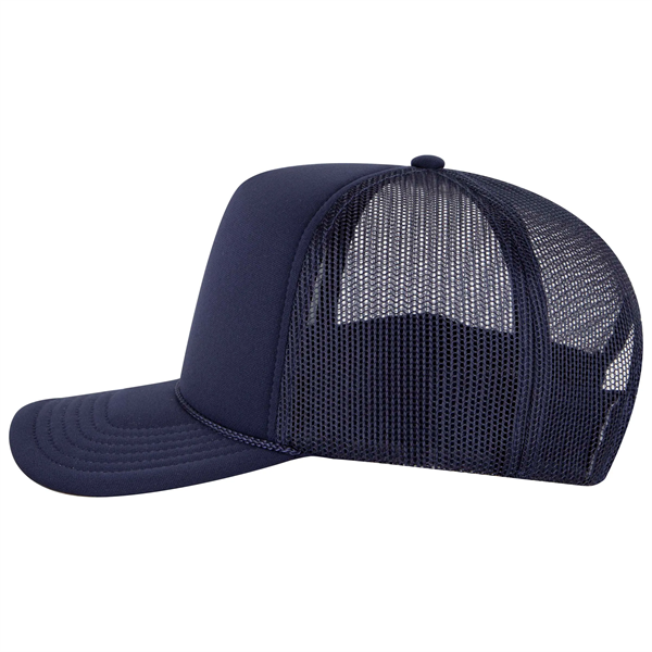 5 Panel High Crown Mesh Back Trucker Hat - 5 Panel High Crown Mesh Back Trucker Hat - Image 35 of 50